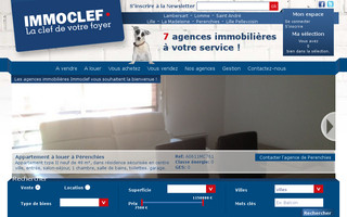 immoclef.fr website preview