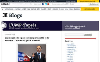 ump.blog.lemonde.fr website preview