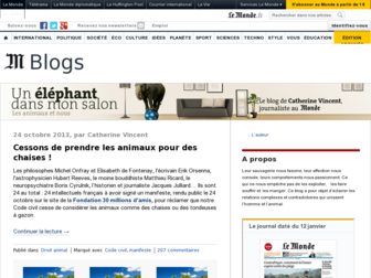 animaux.blog.lemonde.fr website preview