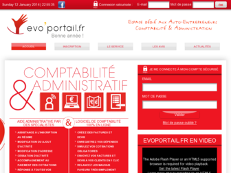 evoportail.fr website preview