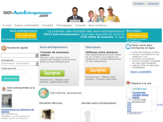 1001-autoentrepreneurs.com website preview