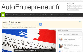 autoentrepreneur.fr website preview