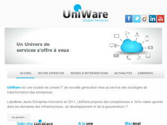 uniware.fr website preview