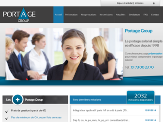 portage-group.fr website preview