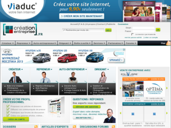 creation-entreprise.fr website preview