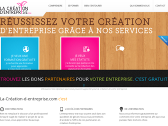 la-creation-entreprise.com website preview