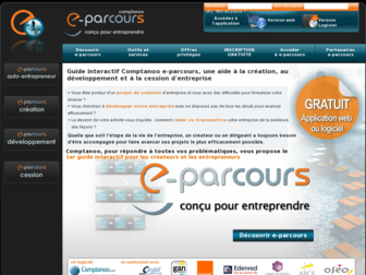 e-parcours.fr website preview