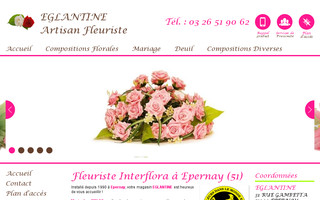 eglantine-fleuriste.com website preview