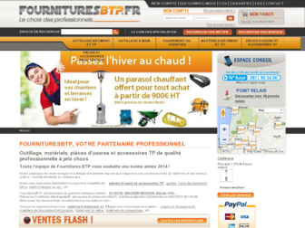 fournituresbtp.fr website preview