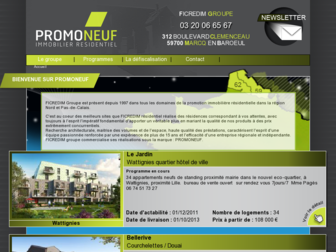 promoneuf.fr website preview
