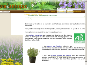 aromantique.com website preview