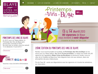 printemps.vin-blaye.com website preview