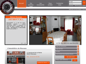 immobilieredemouvaux.fr website preview