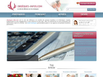 obseques-infos.com website preview