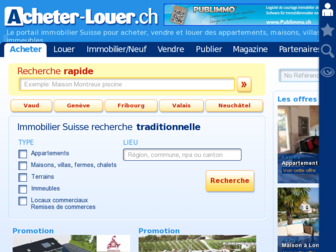 acheter-louer.ch website preview