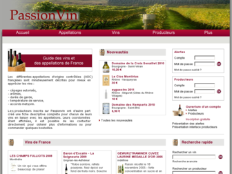 passionvin.net website preview