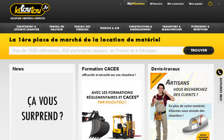 kiloutou.fr website preview