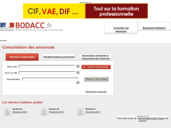 bodacc.fr website preview