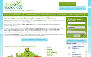 vente-ecologique.com website preview
