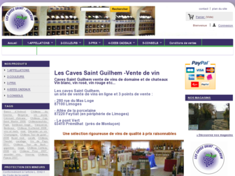 vente-vin-cavesaintguilhem.com website preview