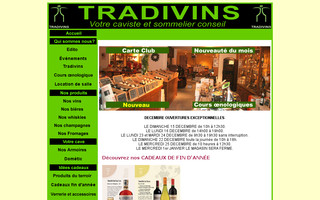 tradivins.com website preview