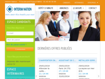 interim-nation.fr website preview