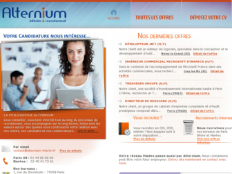 alternium-interim.fr website preview