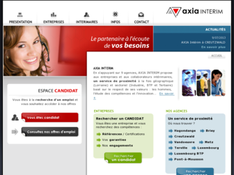 axia-interim.fr website preview
