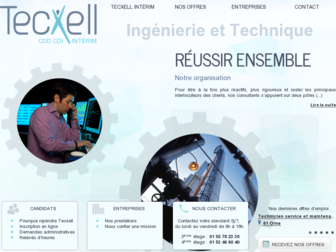 tecxell-interim.com website preview