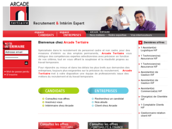 arcade-interim.fr website preview