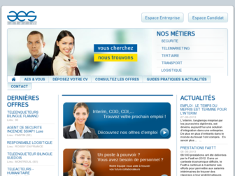 aes-interim.fr website preview