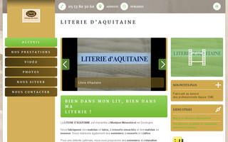 aquitaine-literie.com website preview