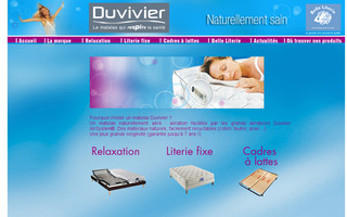 literie-duvivier.fr website preview