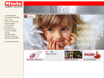 miele.fr website preview