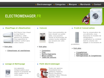 electromenager.fr website preview