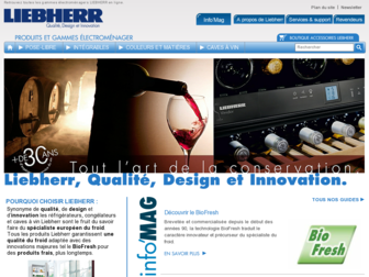 liebherr-electromenager.fr website preview