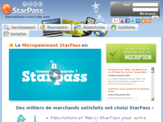 starpass.fr website preview