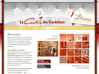 lacavedescordeliers.fr website preview
