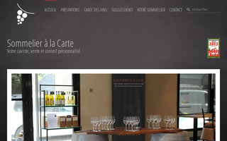 sommelieralacarte.fr website preview