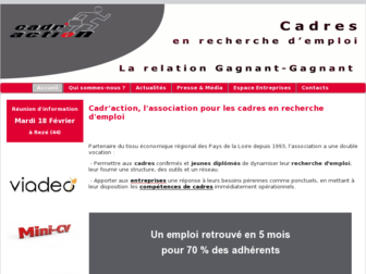 cadraction.fr website preview