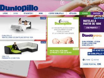 dunlopillo.com website preview