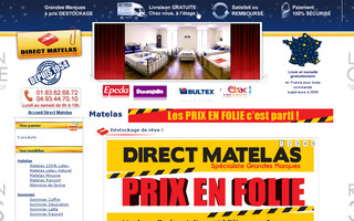 direct-matelas.fr website preview