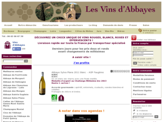 lesvinsdabbayes.fr website preview