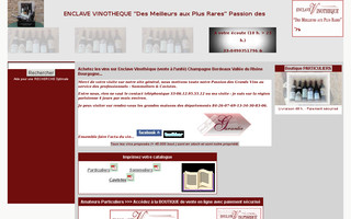 enclave-vinotheque.com website preview
