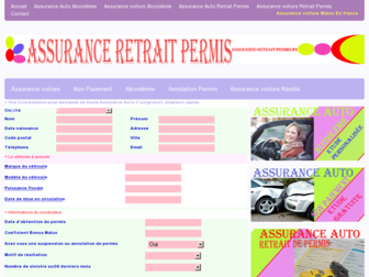 assurance-retrait-permis.fr website preview