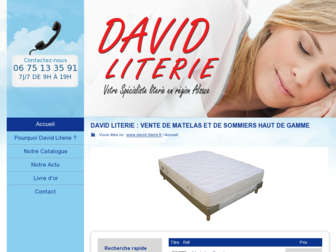 david-literie.fr website preview