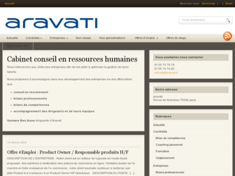 aravati.fr website preview