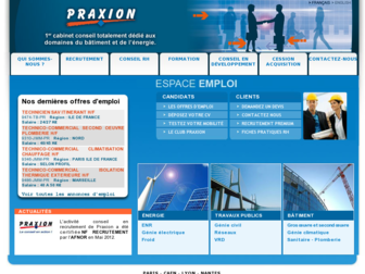 praxion.com website preview