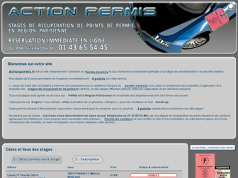 actionpermis.fr website preview