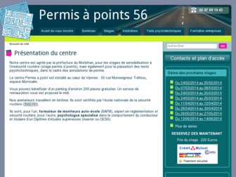 permisapoints56.fr website preview